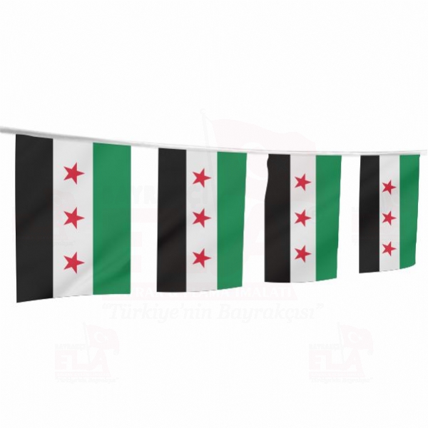 zgr Suriye Ordusu pe Dizili Flamalar ve Bayraklar