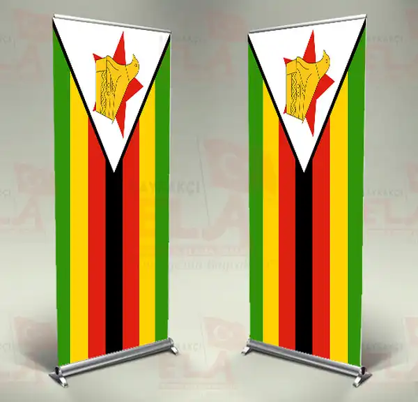 Zimbabve Banner Roll Up