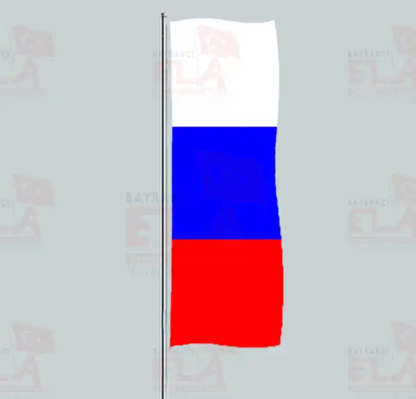 Rusya Yatay ekilen Flamalar ve Bayraklar