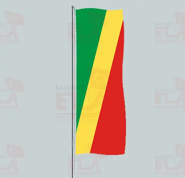Kongo Cumhuriyeti Yatay ekilen Flamalar ve Bayraklar