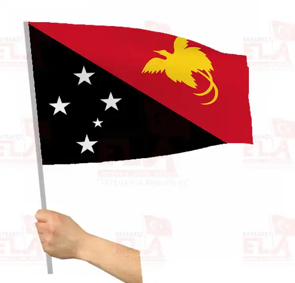 Papua Yeni Gine Sopal Bayrak ve Flamalar