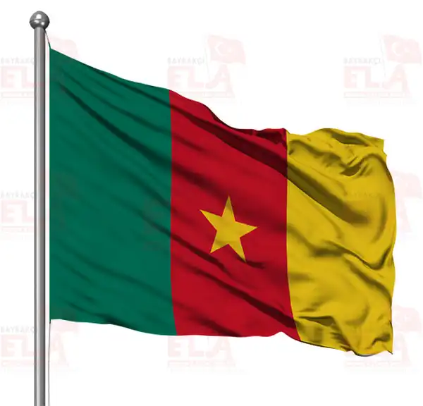 Kamerun Gnder Flamas ve Bayraklar