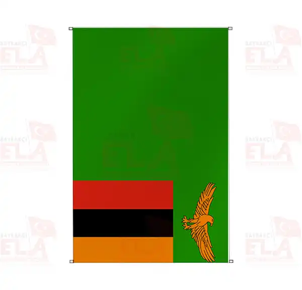 Zambiya Bina Boyu Flamalar ve Bayraklar