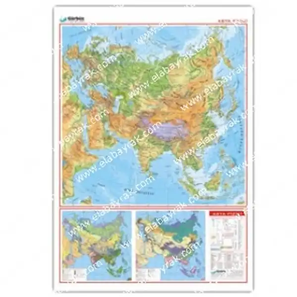 Fiziki Haritas,Asya Ktas