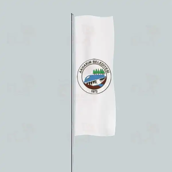 Akharm Belediyesi Yatay ekilen Flamalar ve Bayraklar