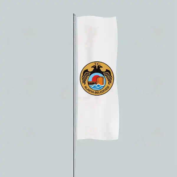 Alanya Belediyesi Yatay ekilen Flamalar ve Bayraklar