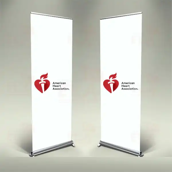 American Heart Association Banner Roll Up