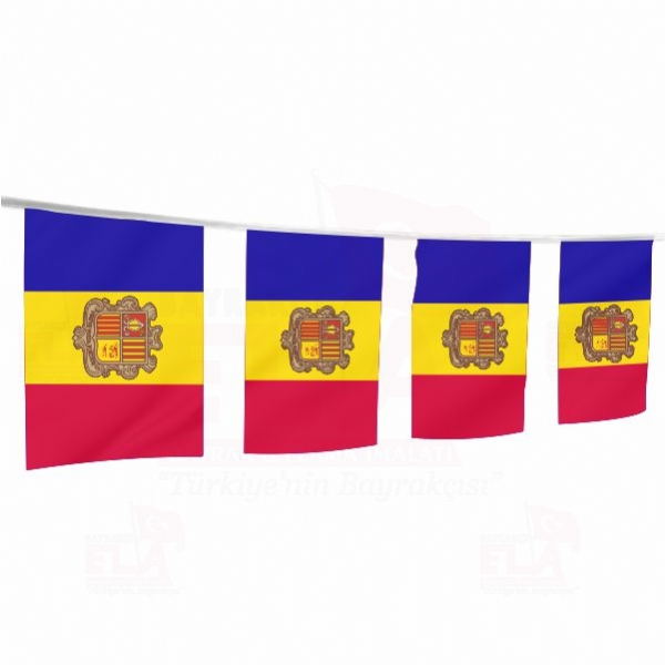 Andorra pe Dizili Flamalar ve Bayraklar