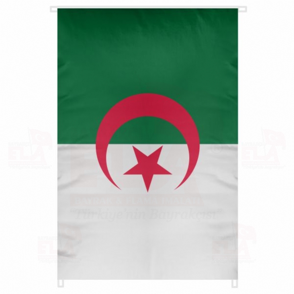 Cezayir Bina Boyu Bayraklar