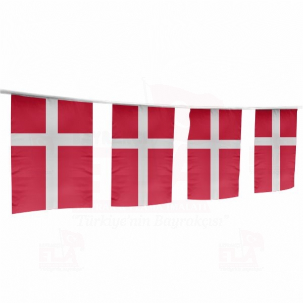 Danimarka pe Dizili Flamalar ve Bayraklar