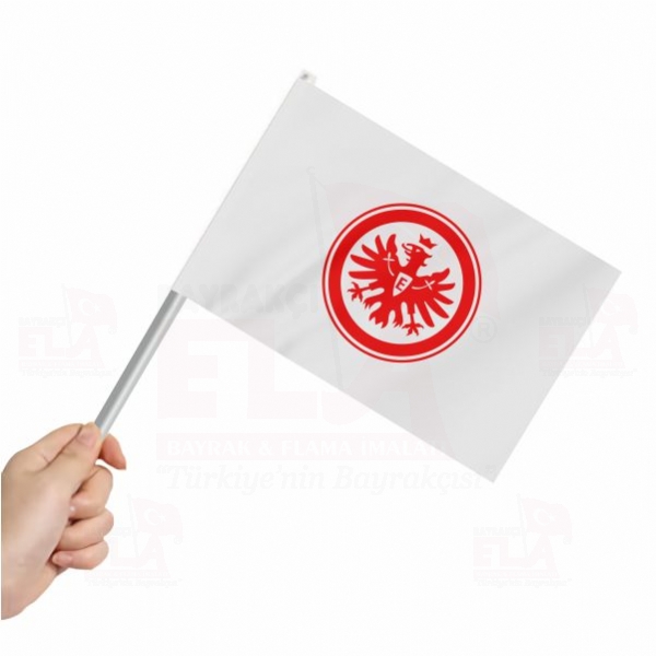 Eintracht Frankfurt Sopal Bayrak ve Flamalar
