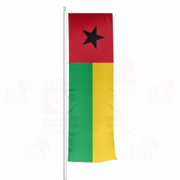 Gine Bissau Yatay ekilen Flamalar ve Bayraklar