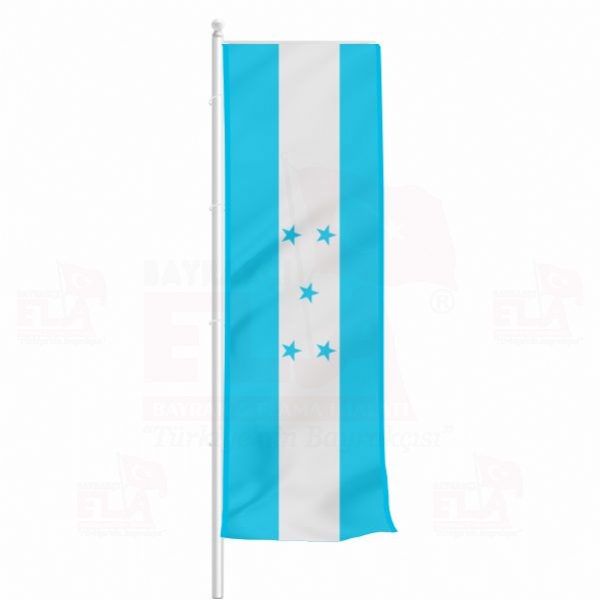 Honduras Yatay ekilen Flamalar ve Bayraklar