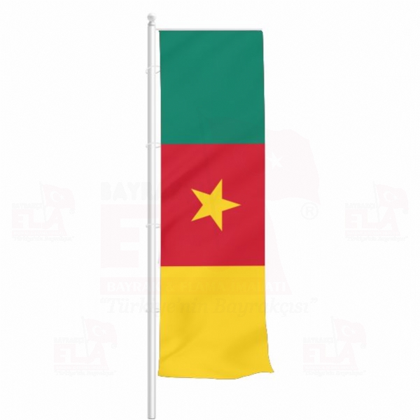 Kamerun Yatay ekilen Flamalar ve Bayraklar