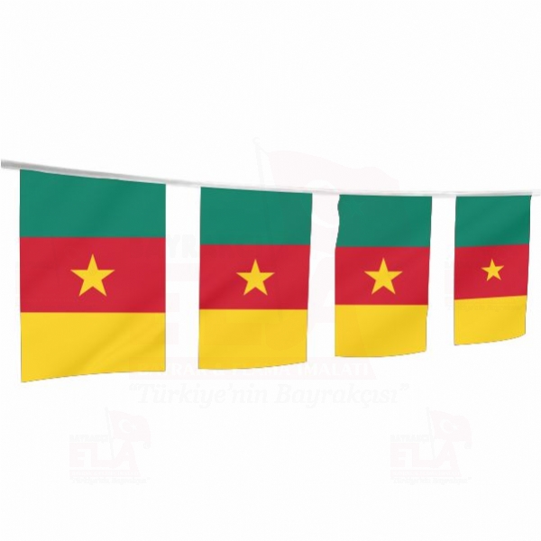 Kamerun pe Dizili Flamalar ve Bayraklar