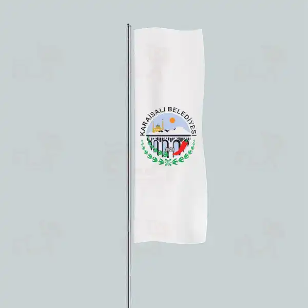 Karaisal Belediyesi Yatay ekilen Flamalar ve Bayraklar