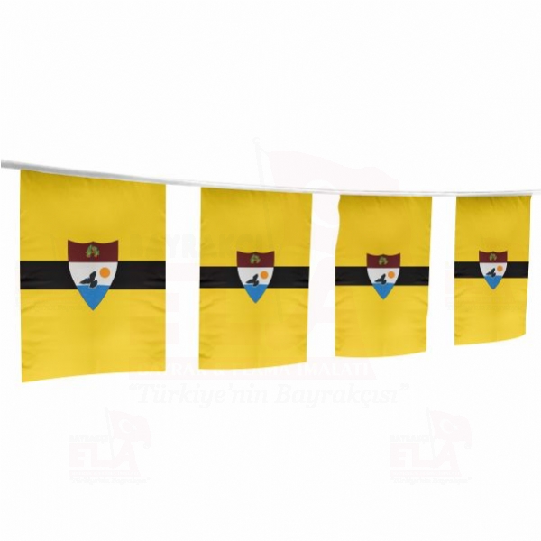 Liberland pe Dizili Flamalar ve Bayraklar