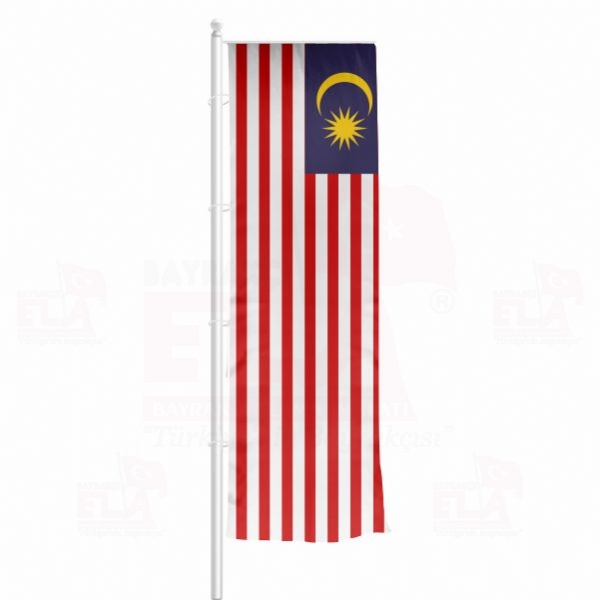 Malezya Yatay ekilen Flamalar ve Bayraklar