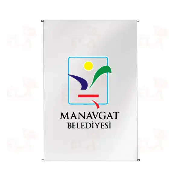 Manavgat Belediyesi Bina Boyu Bayraklar