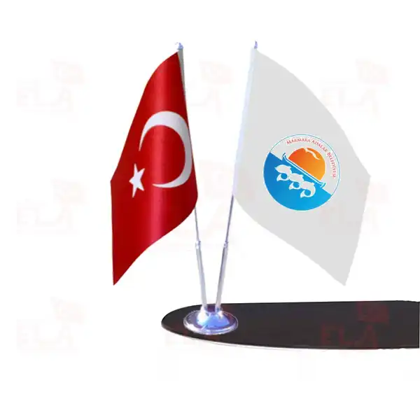 Marmara Belediyesi 2 li Masa Bayra