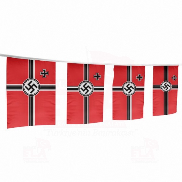 Nazi Almanyas Harp Sanca pe Dizili Flamalar ve Bayraklar