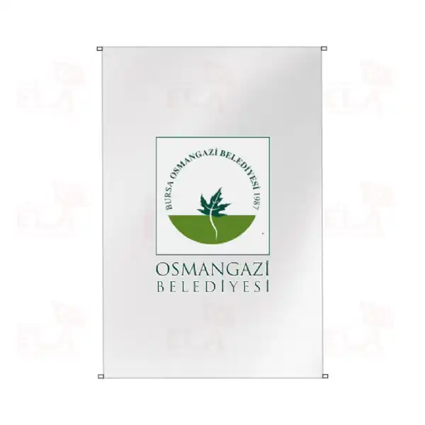 Osmangazi Belediyesi Bina Boyu Bayraklar