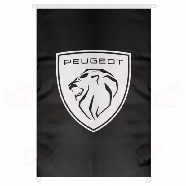 Peugeot Siyah Bina Boyu Bayraklar