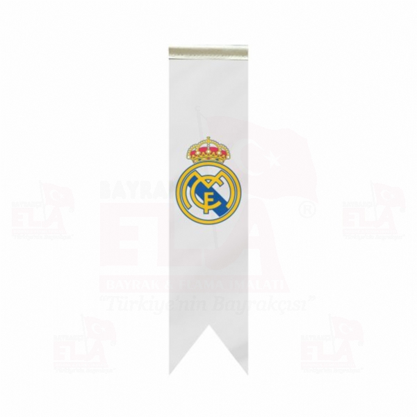 Real Madrid CF zel Logolu Masa Bayra