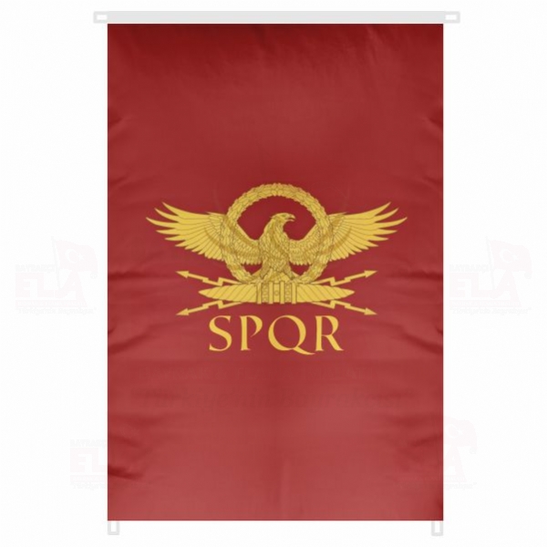 Roma mparatorluu Senato Bina Boyu Bayraklar