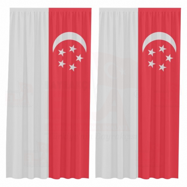 Singapur Baskl Gnelik Perdeler