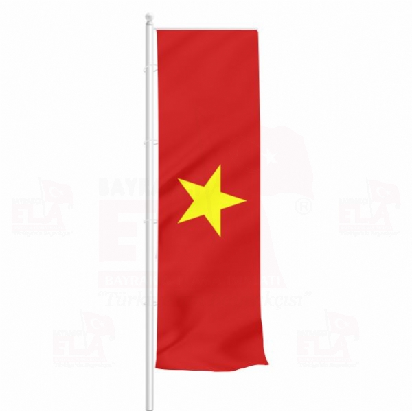 Vietnam Yatay ekilen Flamalar ve Bayraklar