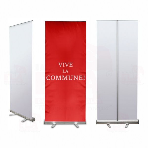 Vive la Commune Banner Roll Up